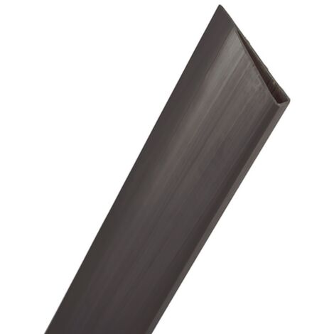 PERFIL REMATE U CAÑIZO PVC 1.5M ANTRACITA