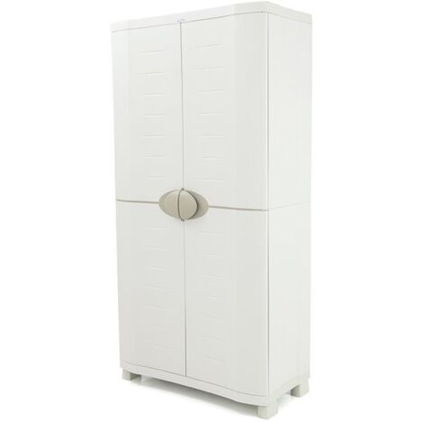 Armario 4 Estantes 90 cm Space Saver Plastiken Beige