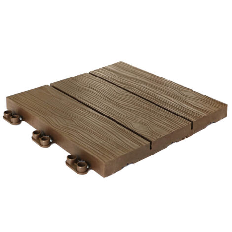 PACK 9 BALDOSAS CLICKFLOOR MADERA LOP 30X30CM TROPICAL
