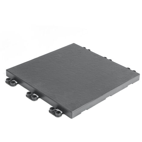 PACK 9 BALDOSAS CLICKFLOOR PIZARRA LOP 30X30CM ANTRACITA