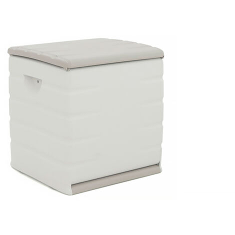 BAÚL RESINA 1 ESTANTE BEIGE 60X61X53 CM (1/4)