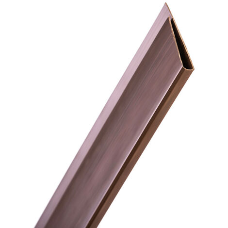 PERFIL REMATE U CAÑIZO PVC 1.5M MARRON NORTENE (1/3)