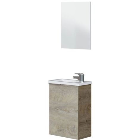 ONDEE - Lavamanos HALE - 40cm - Madera - Melamina - Entregado en kit