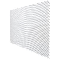 Celosía de PVC fija blanca 1x2mt-48x48mm