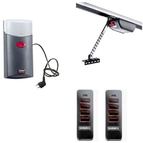 Sommer – Boîtier de commande avec chariot moteur DUO VISION 650 – 2 télécommandes SO4018V000 – Éclairage intégré – Force de traction 650N - 4018V000x2