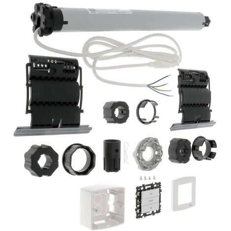 Nice – Kit motorisation volet roulant 15Nm – Moteur filaire 230V avec fins de course – Installation rapide avec connecteur externe