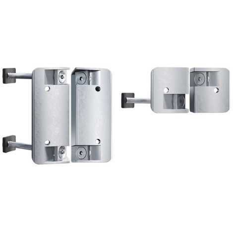 Patte de fixation pour ferme portail TIGER sur tubes ronds - LOCINOX - (1/2)