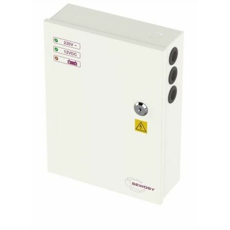 Alimentation à découpage 12VDC 5 A dans coffret métallique - SEWOSY -