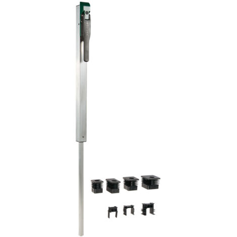 Locinox – Verrou de sol intégré en aluminium 120mm – Réglage hauteur 100mm – Fixation rapide avec 2 vis – Pour portails jusqu'à 3mm d'épaisseur