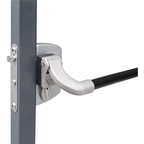 Locinox – Serrure anti-panique pour carrés 60 à 80 mm – Aluminium thermolaqué – Mécanisme acier inoxydable – Certifiée EN179