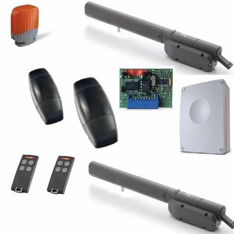 Kit de motorisation BLASY324 24V poids max 250kg, paire photocellules, clignoteur à LED, téléc - CARDIN - (1/2)