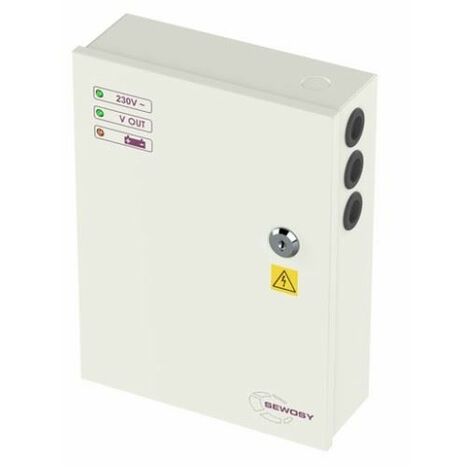 Alimentation universelle à découpage 12VDC 5 A / 24VDC - 2.5A avec relais défaut - SEWOSY -