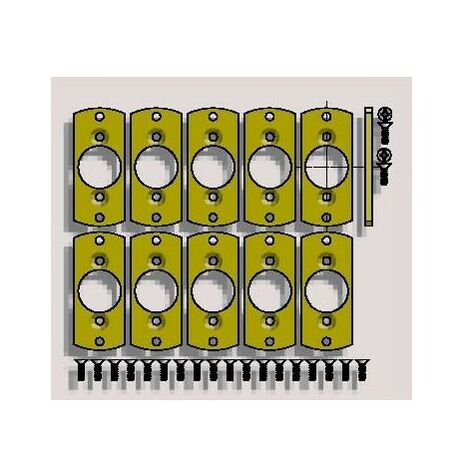 Sachet de 10 plaquette LO LS40 pour montage en caisson SOMFY (1/2)