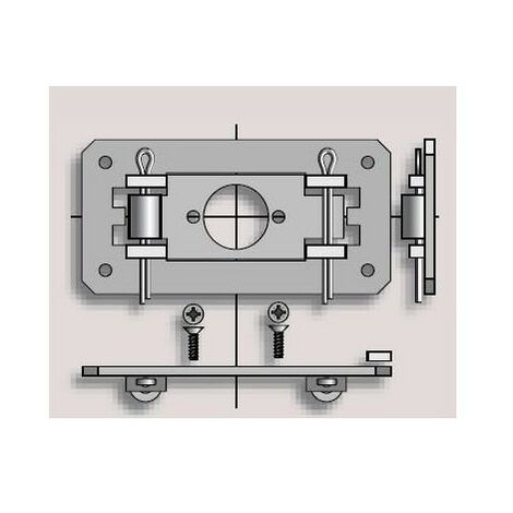 Plaque point fixe LS40 somfy (1/2)