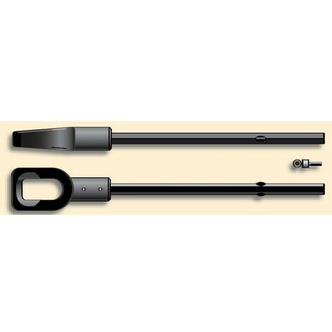 Anneau de sortie hexagonal 7 mm – Longueur 165 mm – Couple max 120 Nm – Compatible moteurs Somfy CSI filaire (1/4)