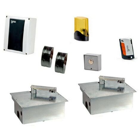 Kit de motorisation enterré 230V – Pour portail battant jusqu'à 500kg – Moteur silencieux < 30dBA – Temps d'ouverture 16s – VDS