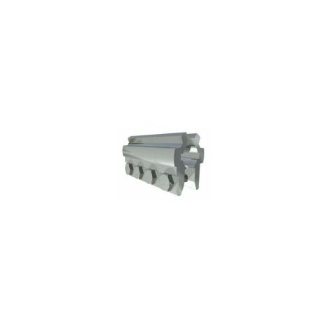 Pièce d'accouplement en aluminium 25,4 mm L= 120 mm