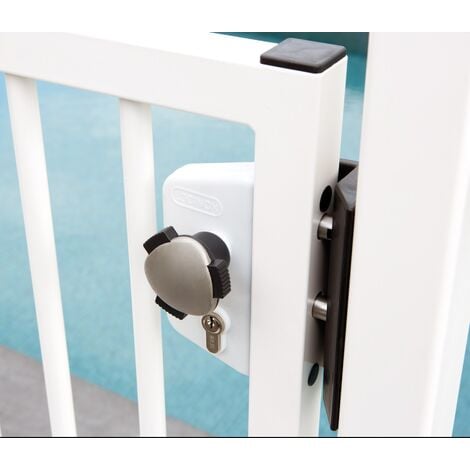 Serrure de sécurité enfant pour piscine/ profil 40 mm/ KIDLOC / norme NF P90-306  LOCINOX