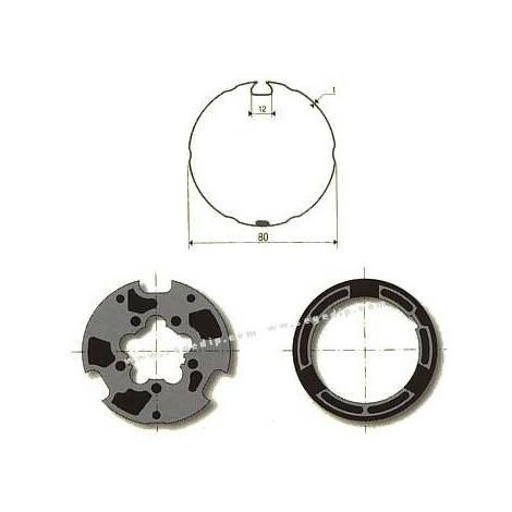 Jeu d'adaptation moteur pour LT 50 tube Cipriani octo 60 somfy (1/2)