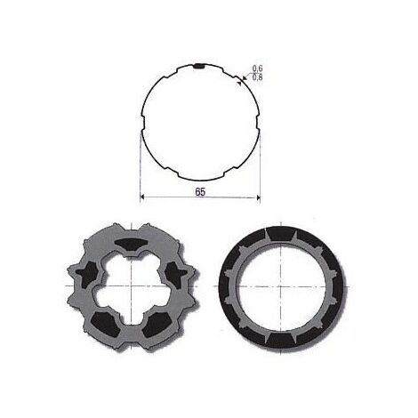 Jeu d'adaptation moteur pour LT 50 tube Imbac 65 somfy