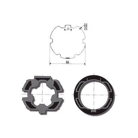 Jeu d'adaptation moteur pour LT 50 tube ZF 64 centré somfy