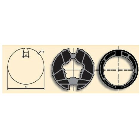 Jeu d'adaptation moteur pour LT 60 tube ø 78 à goutte somfy