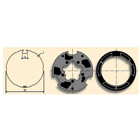 Jeu d'adaptation moteur pour LT 60 Llaza 80, Madopron 80, Reynolds 83somfy (1/2)