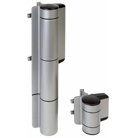 Charnière hydraulique à fermeture automatique réglable pour grandes potes - Argent - MAMMOTH180 - LOCINOX