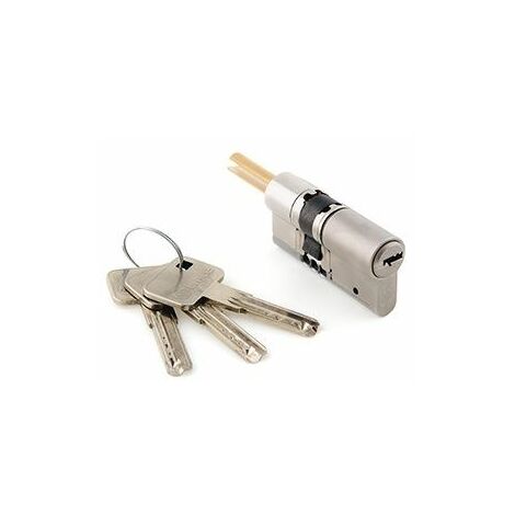 Somfy – Cylindre long pour porte épaisse 9 cm – Sécurisé anti-casse, anti-arrachement, anti-perçage – 3 clés métalliques incluses