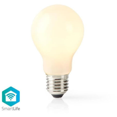 Ampoule LED Intelligente Wi-Fi / E27 / A60 / Blanc chaud / à variation- NEDIS - (1/4)