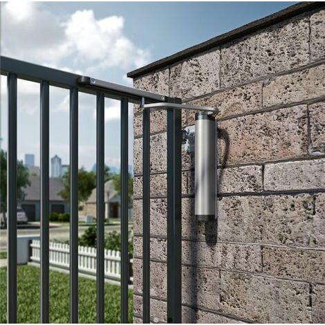 Locinox – Ferme-portail hydraulique à fermeture automatique – Installation murale 180° – Capot en aluminium anodisé – Vitesse réglable