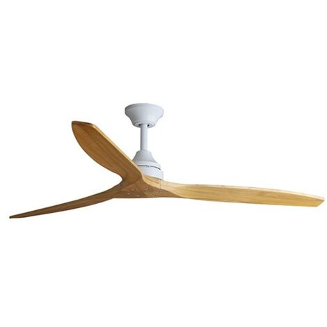 Alo Dc Ø1520mm Blanco 3 Palas Madera Cm 152x152x32 Faro Faro 33728dc