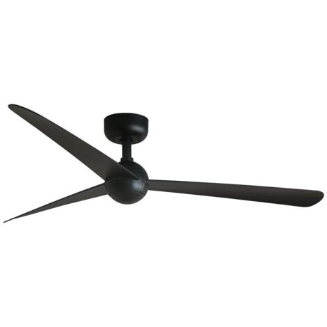 Sfera m Ø1250mm Negro 3 Palas Negras Cm 125x125x24,8 Faro Faro 34273 (1/4)