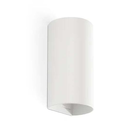SOLE aplique redondo de pared blanco liso con interruptor 40538