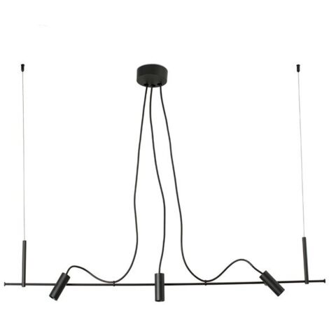 CLAP Lámpara colgante lineal negro 3x6W 3000K 38º 75711-233 (1/4)