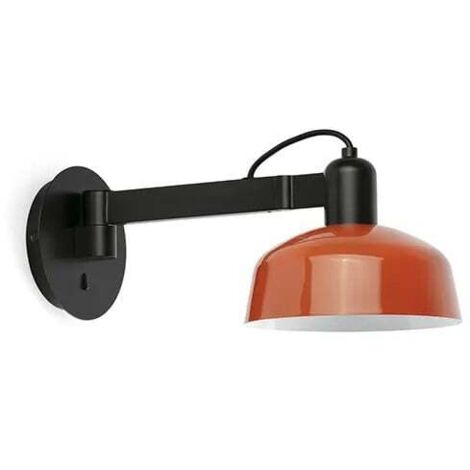 TATAWIN Aplique metal brazo de pared naranja rojizo (1/2)