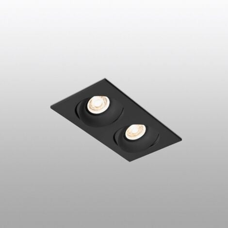 ARGÓN Empotrable de techo negro 43413