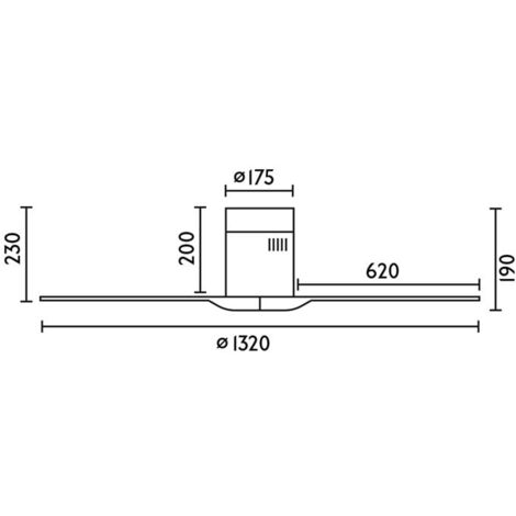 SKYLER Ventilador de techo Ø132cm
