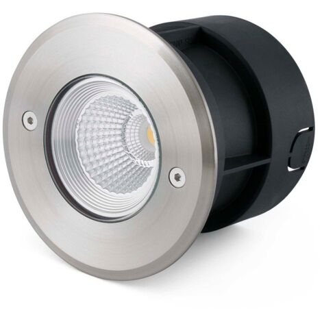 SURIA Empotrable de suelo inoxidable satinado y negro mate 70592N