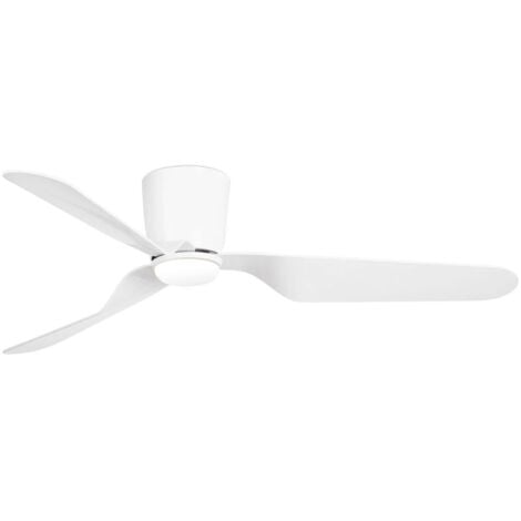 PEMBA Ventilador de techo blanco con motor DC con luz 33471N-3