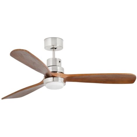 Ventilador de techo con luz níquel mate Ø 132 cm LANTAU-G DC 33518DC