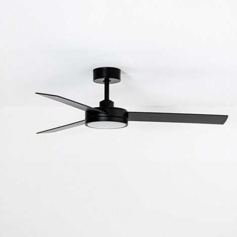 Ventilador de techo con luz negro BARTH 34261