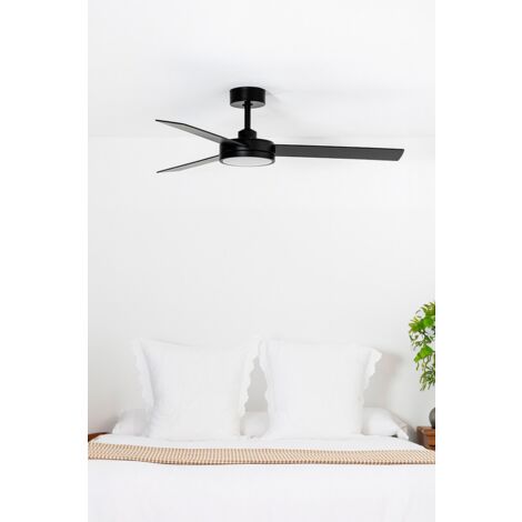 Ventilador de techo con luz negro BARTH 34261