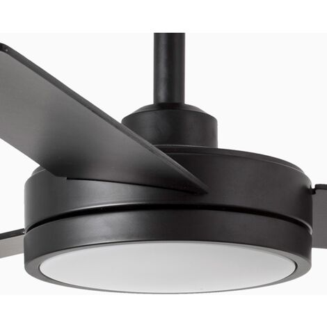 Ventilador de techo con luz negro BARTH 34261