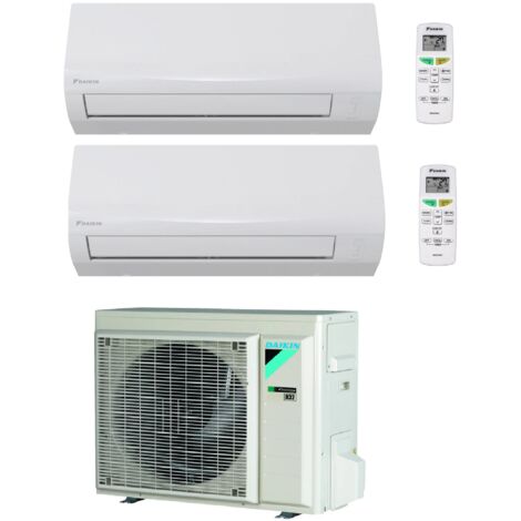 Daikin – Climatiseur réversible 2MXF40A + 2 unités CTXF25C R32 – Efficacité énergétique A++ – Niveau sonore 20 dBA – Pour 2 pièces jusqu'à 40 m²
