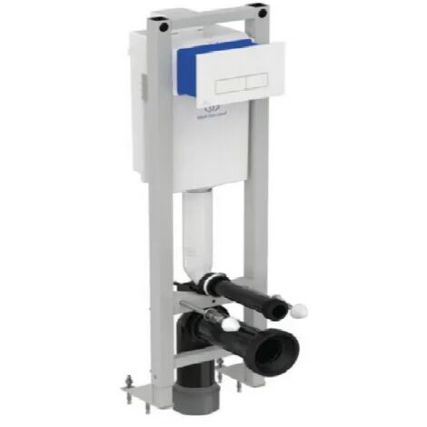 Ideal Standard – Bâti support wc suspendu autoportant – Double chasse 4/3L – Installation rapide avec supports EasyFix – Compatible toutes cuvettes