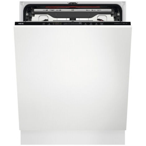 AEG – Lave-vaisselle encastrable 60 cm – 14 couverts – Classe énergétique C – Niveau sonore 39 dB – Technologie AirDry pour séchage optimal - FSK94858P