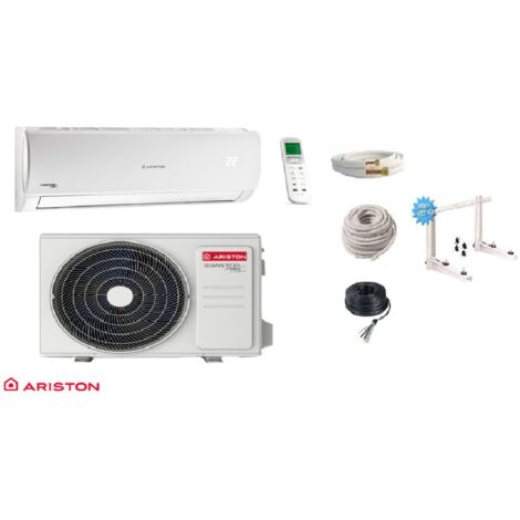 Ariston Group – Climatiseur monobloc 3500W – Classe A++ – Wi-Fi intégré – Plage de fonctionnement -15ºC à +50ºC – 12 vitesses – Kit liaisons 5m inclus