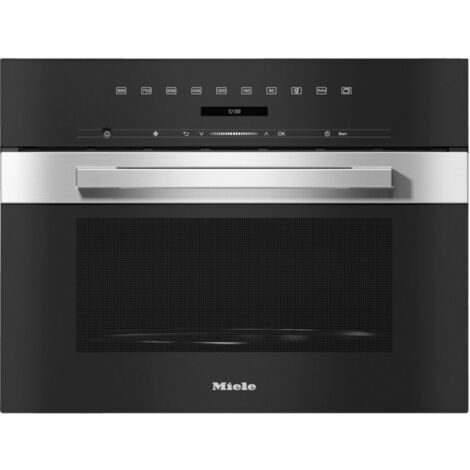 Miele – Four à micro-ondes encastrable 60 cm – Volume 46L – Puissance 900W – Finition inox CleanSteel – Commandes DirectSensor