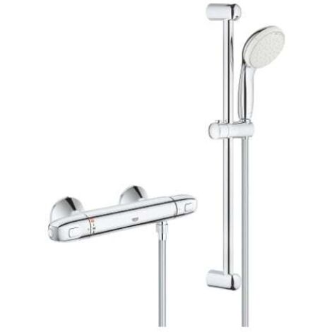 Grohe - Mitigeur Thermostatique Douche Grohtherm 1000 1/2'' Avec Ensemble De Douche 2 Jets